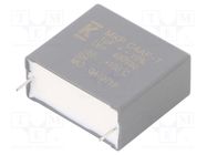 Capacitor: polypropylene; DC-Link; 1uF; ESR: 2.8mΩ; THT; ±10%; C4AF KEMET