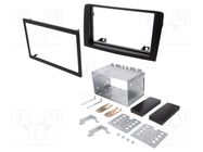 Radio frame; Fiat,Lancia; 2 DIN; black PER.PIC.