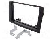 Radio frame; Fiat,Lancia; 2 DIN; grey PER.PIC.