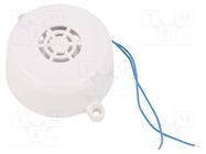 Sound transducer: piezo signaller; 3.5kHz; Sound level: 110dB MPM