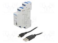 Digital I/O; 12÷24VDC; for DIN rail mounting; RS485,USB; IP20 NOVATEK ELECTRO