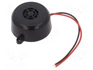 Sound transducer: piezo signaller; 30mA; Ø: 54mm; H: 25mm; 12÷24V MPM