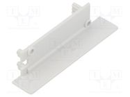 Cap for LED profiles; grey; 2pcs; ABS; FLAT8 TOPMET