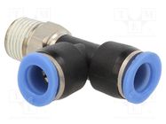 Push-in fitting; T-tap splitter; -0.95÷10bar; Thread: R 1/8" PNEUMAT