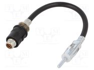 Cable; DIN plug,RAKU II male; straight; 0.18m PER.PIC.