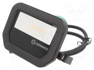 Lamp: LED flood light; 230VAC; 10W; cool white; 4000K; CRImin: 80 ams OSRAM