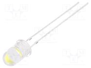 LED; 5mm; white cold; 60000÷70000mcd; 15°; Front: convex; 7.5÷9lm OPTOSUPPLY