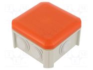 Enclosure: junction box; X: 90mm; Y: 90mm; Z: 52mm; polypropylene PP OBO BETTERMANN