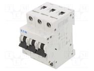 Circuit breaker; 230/400VAC; Inom: 50A; Poles: 3; Charact: C; 15kA EATON ELECTRIC