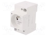 E-type socket; 250VAC; 16A; for DIN rail mounting; ACTI9 SCHNEIDER ELECTRIC