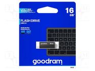 Pendrive; USB 2.0; 16GB; R: 20MB/s; W: 5MB/s; black GOODRAM