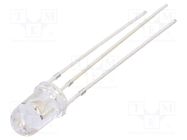 LED; 5mm; red/green; 30°; Front: convex; 5VDC; No.of term: 3; round OPTOSUPPLY