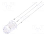 LED; 5mm; red/blue; 30°; Front: convex; 5V; No.of term: 3; -30÷85°C 