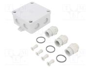 Enclosure: junction box; X: 94mm; Y: 94mm; Z: 45mm; duroplast; IP67 OBO BETTERMANN