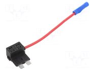 Fuse holder; 10A; Leads: cables; 32VDC; ATO LITTELFUSE