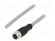 Connection lead; M12; PIN: 8; straight; 5m; plug; -30÷80°C; IP67 KÜBLER