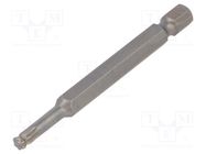 Screwdriver bit; spherical,Torx®; T10; Overall len: 70mm WIHA