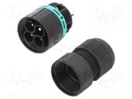 Connector: AC supply; IDC,screw terminal; male; TH387; 7÷12mm TECHNO