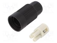 Connector: AC supply; screw terminal; female; TH384; 7÷12mm; 400V TECHNO