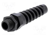 Cable gland; with strain relief; M16; 1.5; IP68; polyamide; black HUMMEL