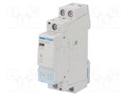 Contactor: 2-pole installation; 25A; 24VAC; NO x2; -10÷50°C HAGER