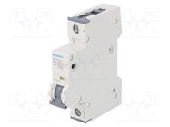 Circuit breaker; 230/400VAC; Inom: 16A; Poles: 1; Charact: B; 10kA SIEMENS