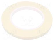 Tape: fixing; W: 9mm; L: 5.5m; Thk: 1mm; two-sided adhesive; white IPT