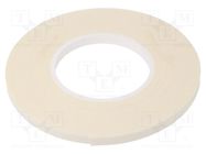 Tape: fixing; W: 9mm; L: 11m; Thk: 1mm; two-sided adhesive; white 