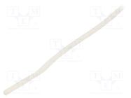 Insulating tube; silicone; natural; Øint: 2mm; Wall thick: 0.4mm 