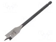Drill bit; for wood; Ø: 16mm; L: 160mm; Holder: E6,3mm; 1/4" METABO