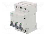 Circuit breaker; 230/400VAC; Inom: 20A; Poles: 3; Charact: B; 10kA SIEMENS