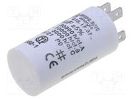 Capacitor: polypropylene; motors, run; 4uF; 475VAC; Ø28x55mm; ±5% DUCATI ENERGIA