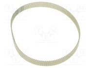 Timing belt; T2.5; W: 10mm; H: 1.3mm; Lw: 330mm; Tooth height: 0.7mm OPTIBELT