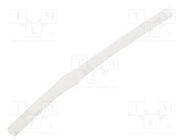 Insulating tube; silicone; natural; Øint: 3.5mm; Wall thick: 0.4mm 