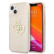 Guess GUHCP13SPCUGL4GGO iPhone 13 mini 5.4&quot; gold/gold hard case Glitter 4G Big Logo, Guess