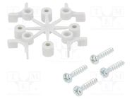 Spacer; polystyrene; for enclosures; 4pcs. 