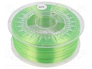 Filament: SILK; Ø: 1.75mm; green (light); 225÷245°C; 1kg DEVIL DESIGN