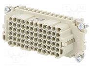 Connector: HDC; contact insert; female; EPIC H-DD; PIN: 72; 72+PE LAPP