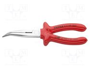 Pliers; cutting,half-rounded nose,universal; 200mm KNIPEX