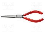 Pliers; flat,telephone,elongated; 160mm KNIPEX