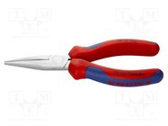 Pliers; flat,elongated; 140mm KNIPEX