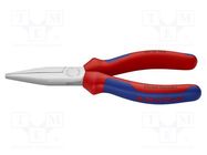 Pliers; flat,elongated; 160mm KNIPEX