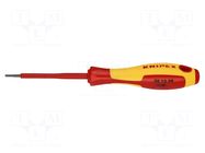Screwdriver: insulated; hex key; HEX 2mm; Blade length: 75mm KNIPEX