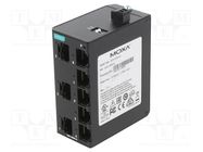 Switch Ethernet; unmanaged; Number of ports: 8; 9.6÷60VDC; RJ45 MOXA