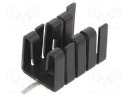 Heatsink: extruded; U; TO220,TO262; black; L: 19mm; W: 12.8mm Advanced Thermal Solutions