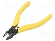 Pliers; side,cutting,precision; ESD; oval head,blackened tool 