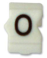 CABLE MARKER, E, SIZE6, 0, PK30