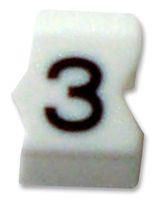 CABLE MARKER, E, SIZE9, NO.3, PK30