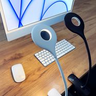 Wireless LED reading lamp with clip + black micro USB cable, Hurtel