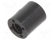 Spacer sleeve; cylindrical; polyamide; M2,5; L: 6mm; Øout: 5mm DREMEC